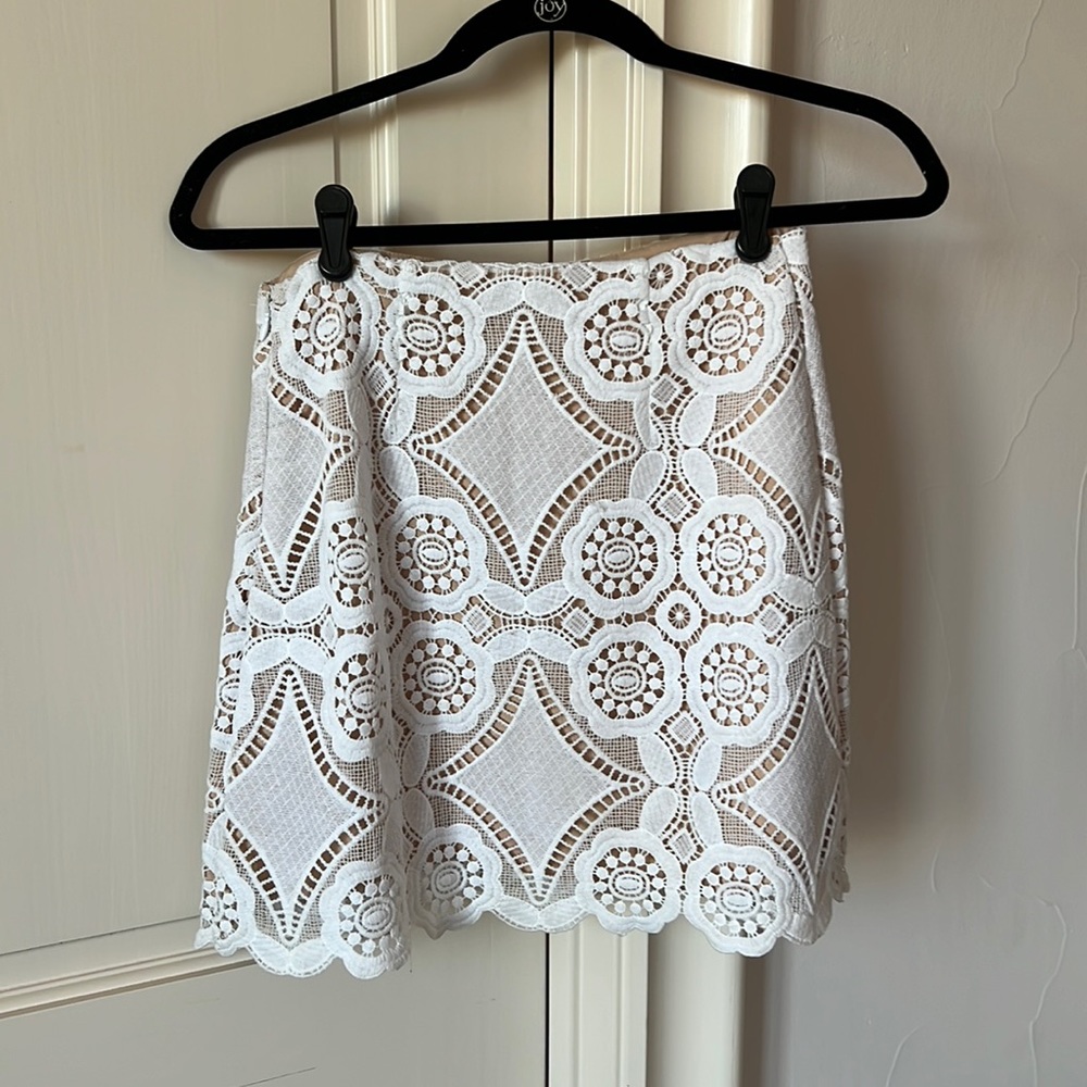 Abercrombie White Lace Skirt